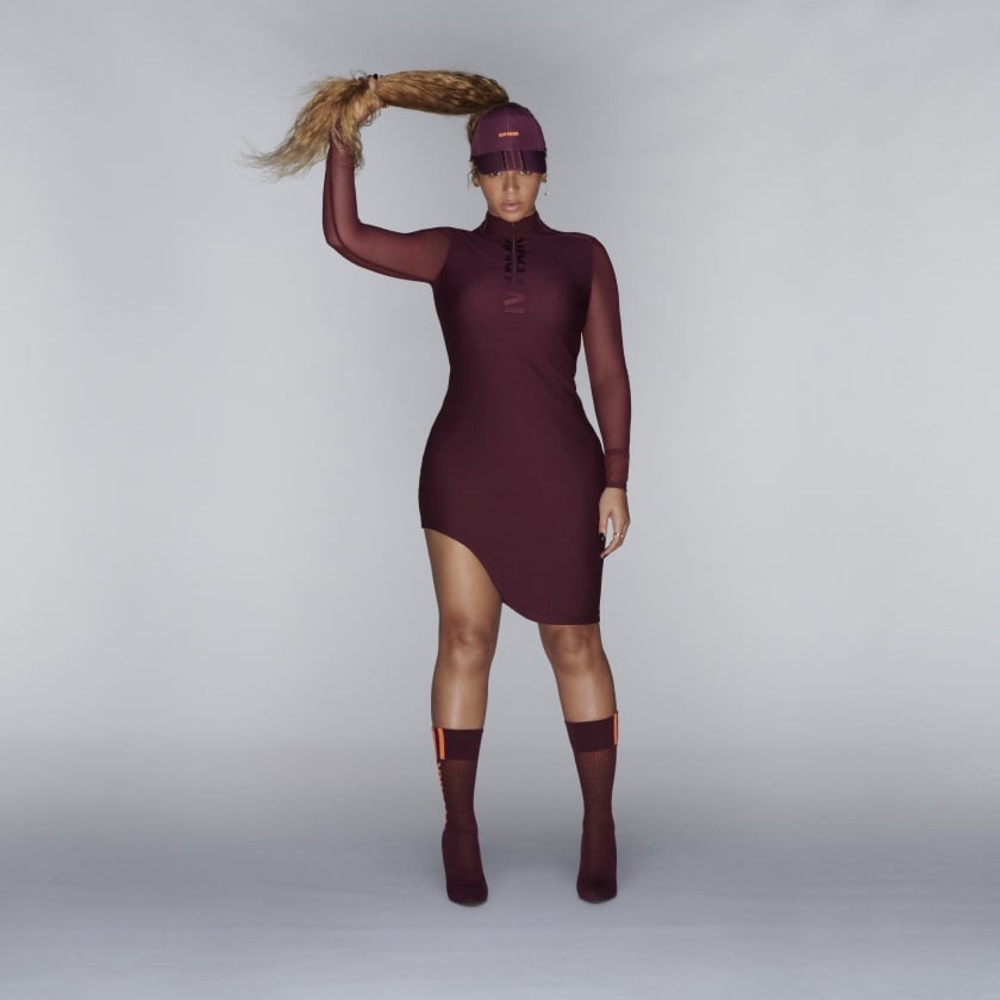 adidas x Beyonce IVY Park Asymmetrical Dress Sz L